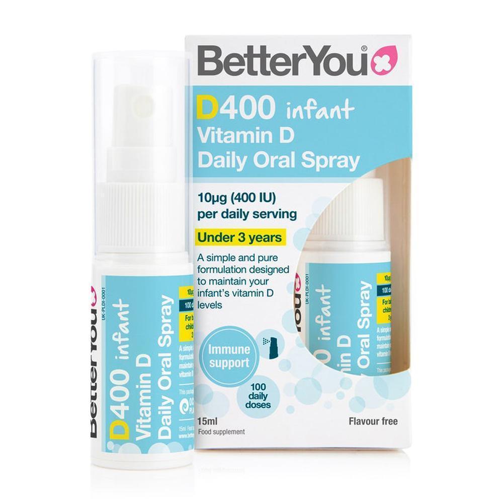 Better You DLux 400IU Infant Vitamin D Oral Spray 15ml Garage Whole