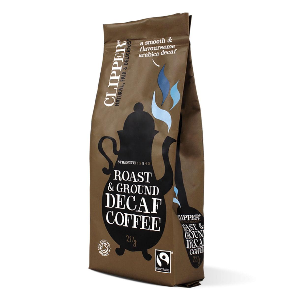 Clipper Fairtrade Organic Decaf Roast&Ground Coffee 227g Garage Whole Foods