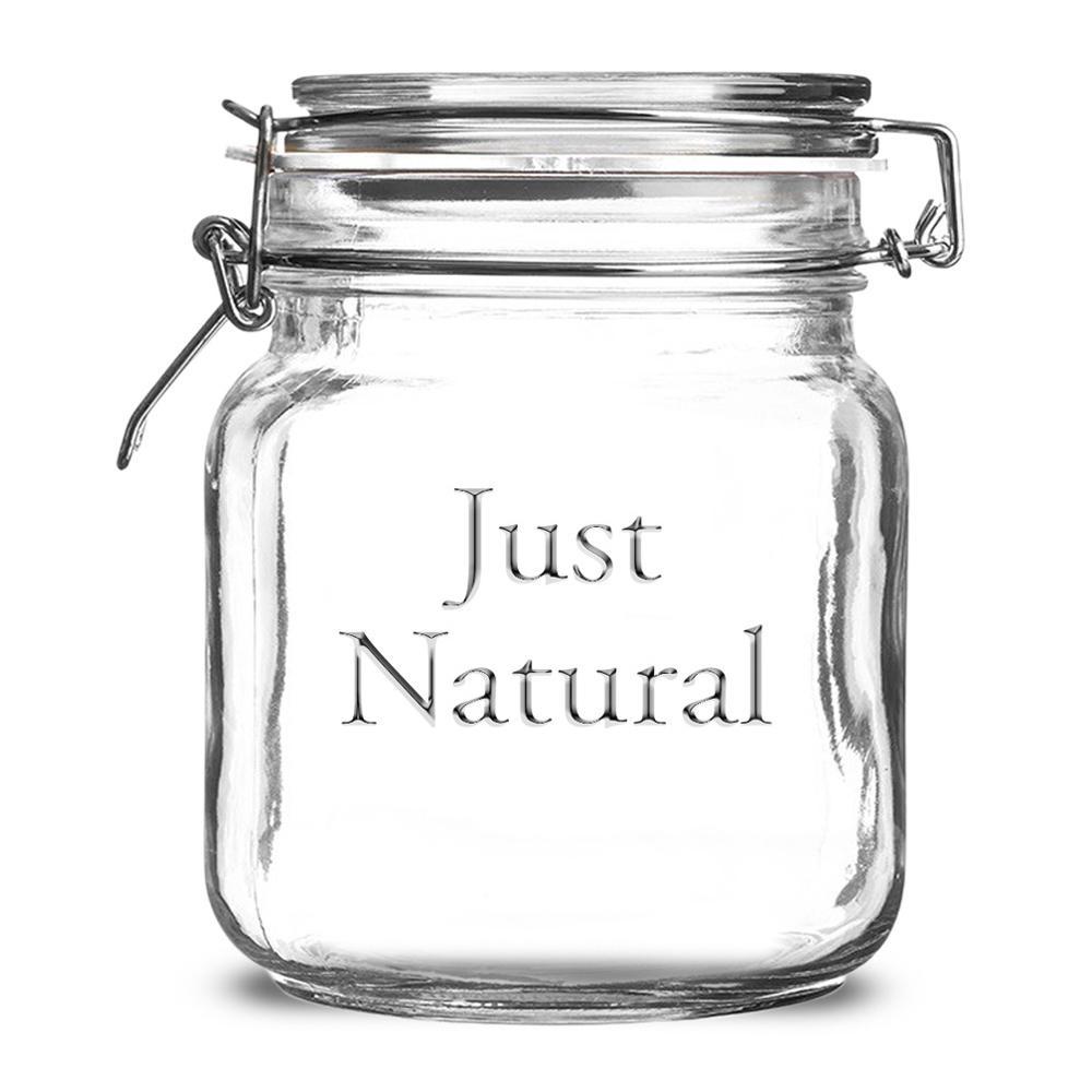 Just Natural Glass Clip Top Storage Jar 1 L Garage Whole Foods