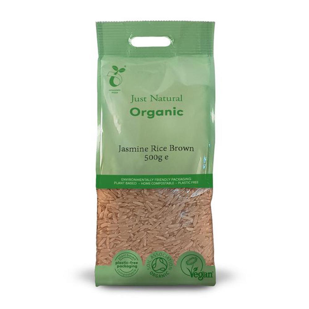 Just Natural Organic Brown Jasmine Rice 500g Garage Whole Foods