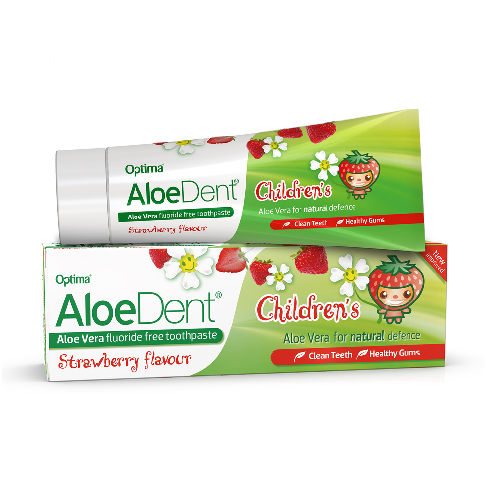 Aloe Dent Children`s Strawberry Toothpaste 50ml Garage Whole Foods